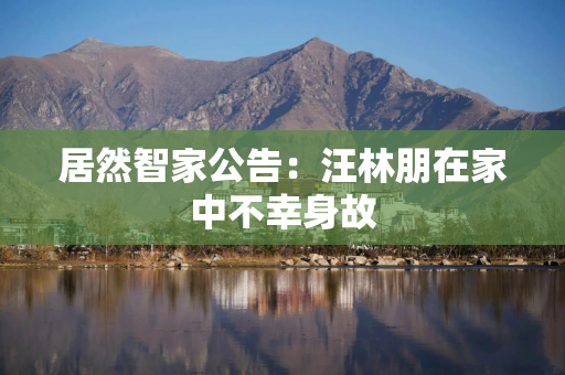 居然智家公告：汪林朋在家中不幸身故