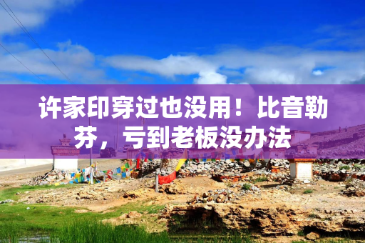 许家印穿过也没用！比音勒芬，亏到老板没办法