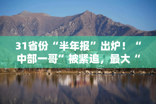 31省份“半年报”出炉！“中部一哥”被紧追，最大“逆袭者”是它！