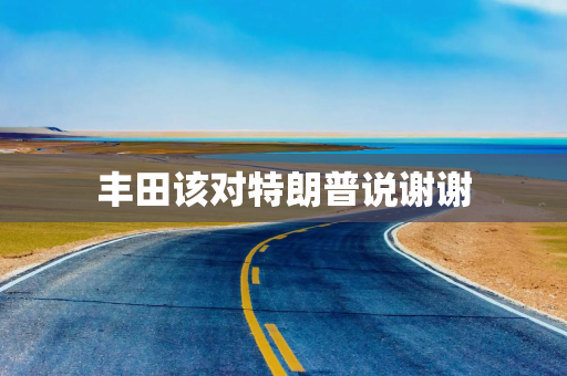 丰田该对特朗普说谢谢