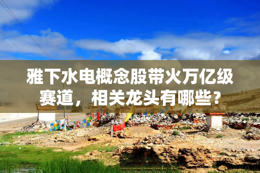 雅下水电概念股带火万亿级赛道，相关龙头有哪些？