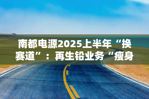 南都电源2025上半年“换赛道”：再生铅业务“瘦身”止血，半固态储能获大单