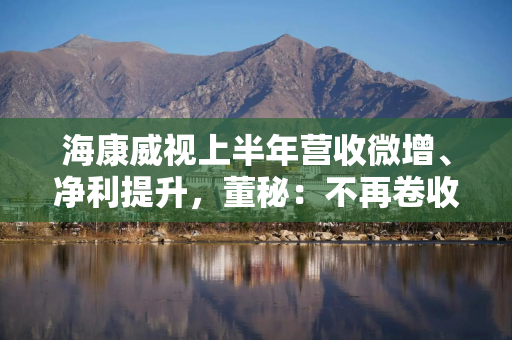 海康威视上半年营收微增、净利提升，董秘：不再卷收入，更关注利润