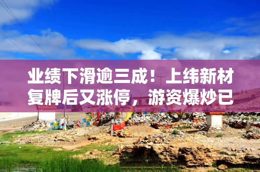 业绩下滑逾三成！上纬新材复牌后又涨停，游资爆炒已成强弩之末？