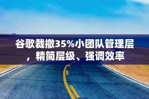 谷歌裁撤35%小团队管理层，精简层级、强调效率