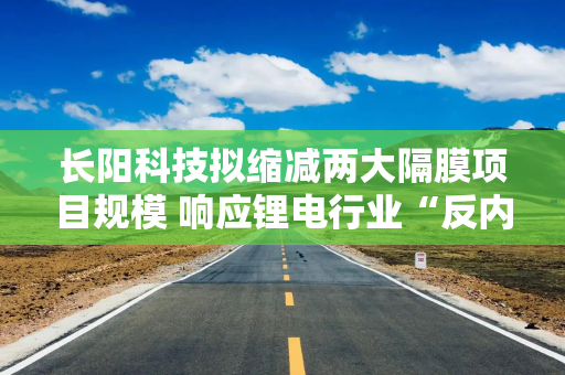 长阳科技拟缩减两大隔膜项目规模 响应锂电行业“反内卷”号召？