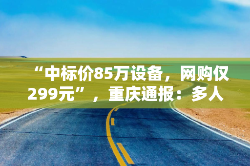“中标价85万设备，网购仅299元”，重庆通报：多人被立案调查