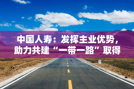 中国人寿：发挥主业优势，助力共建“一带一路”取得丰硕成果