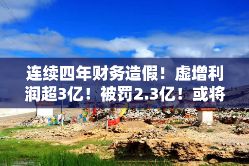 连续四年财务造假！虚增利润超3亿！被罚2.3亿！或将强制退市！
