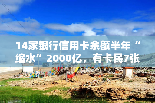 14家银行信用卡余额半年“缩水”2000亿，有卡民7张信用卡销掉6张