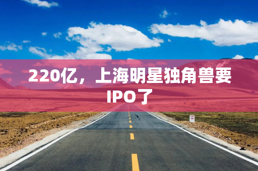220亿，上海明星独角兽要IPO了