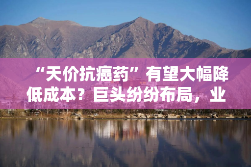“天价抗癌药”有望大幅降低成本？巨头纷纷布局，业内人：避免盲目追热点