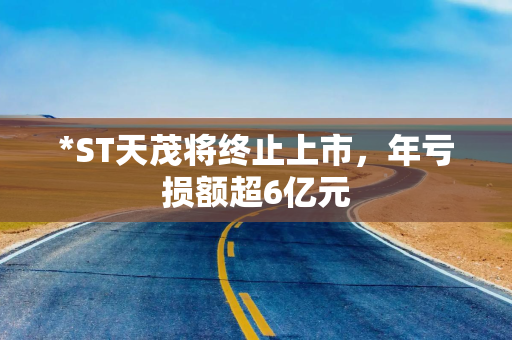 *ST天茂将终止上市，年亏损额超6亿元