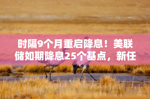 时隔9个月重启降息！美联储如期降息25个基点，新任理事投了反对票（声明全文）