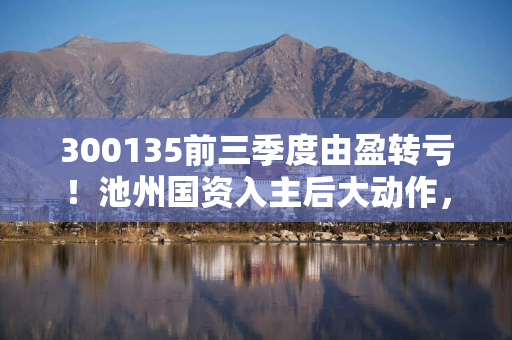 300135前三季度由盈转亏!池州国资入主后大动作,沥青龙头跨界投资半导体 300135前三季度由盈转亏!池州国资入主后大动作,沥青龙头跨界投资半导体