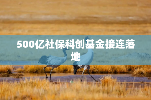 500亿社保科创基金接连落地 500亿社保科创基金接连落地