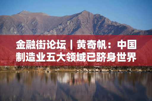 金融街论坛｜黄奇帆：中国制造业五大领域已跻身世界前列