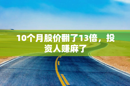 10个月股价翻了13倍，投资人赚麻了