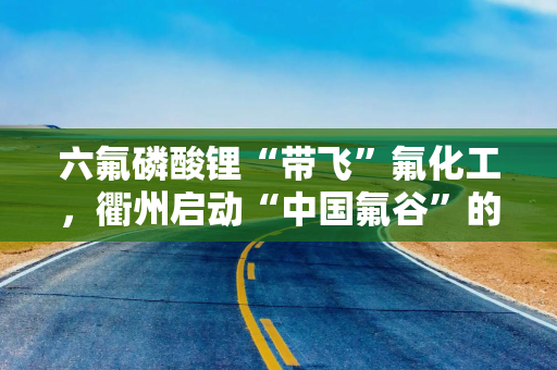 六氟磷酸锂“带飞”氟化工，衢州启动“中国氟谷”的底气在哪里？