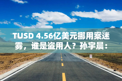 TUSD 4.56亿美元挪用案迷雾，谁是盗用人？孙宇晨：正积极追查资金去向