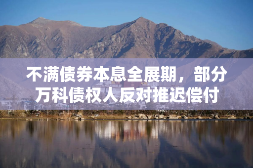 不满债券本息全展期，部分万科债权人反对推迟偿付