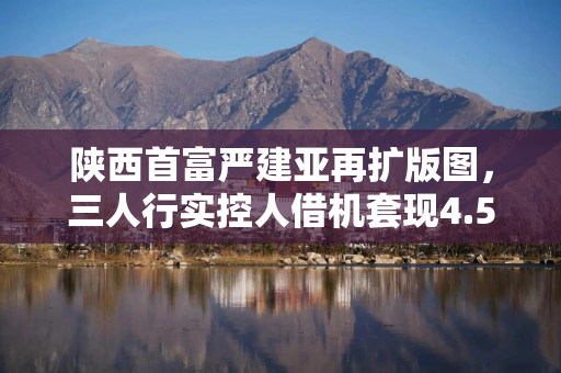 陕西首富严建亚再扩版图，三人行实控人借机套现4.5亿