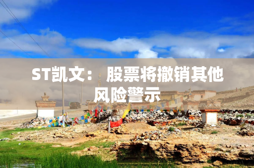 ST凯文： 股票将撤销其他风险警示