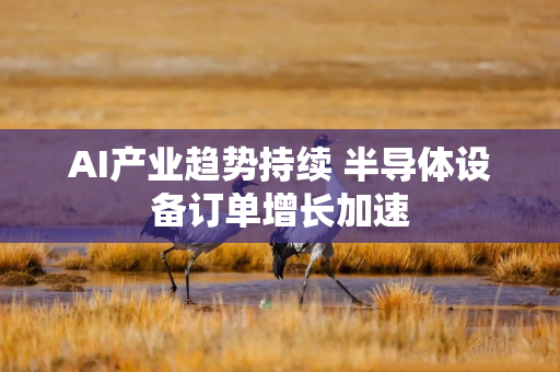 AI产业趋势持续 半导体设备订单增长加速