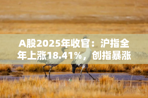 A股2025年收官：沪指全年上涨18.41%，创指暴涨49.57%