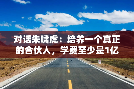 对话朱啸虎：培养一个真正的合伙人，学费至少是1亿美元