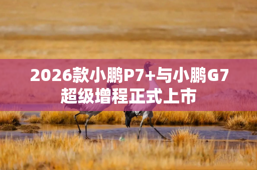 2026款小鹏P7+与小鹏G7超级增程正式上市