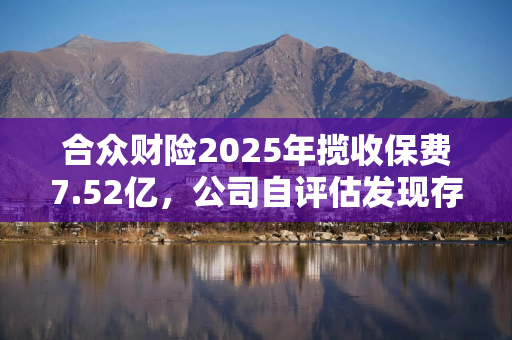 合众财险2025年揽收保费7.52亿，公司自评估发现存在个别风险限额指标超限等问题