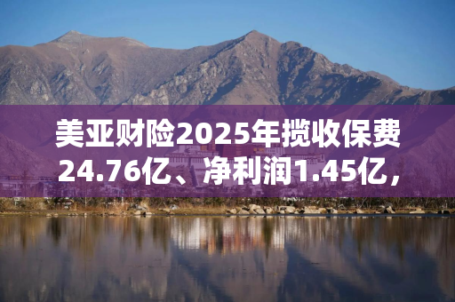 美亚财险2025年揽收保费24.76亿、净利润1.45亿，四季度发生4起千万级重大赔付
