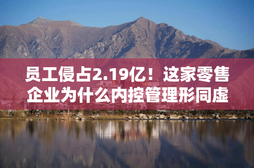 员工侵占2.19亿！这家零售企业为什么内控管理形同虚设？