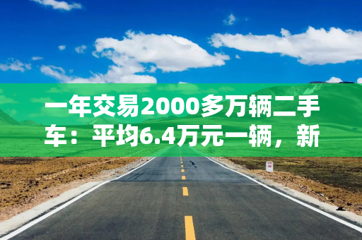 一年交易2000多万辆二手车：平均6.4万元一辆，新能源二手车也好卖？
