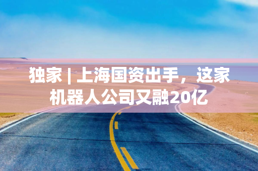 独家 | 上海国资出手，这家机器人公司又融20亿