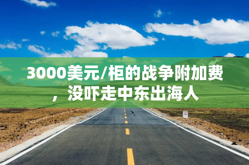 3000美元/柜的战争附加费，没吓走中东出海人