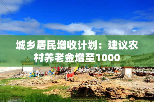 城乡居民增收计划：建议农村养老金增至1000