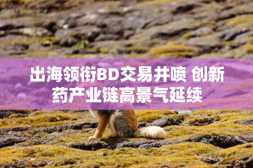 出海领衔BD交易井喷 创新药产业链高景气延续