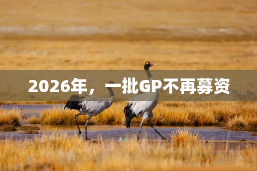 2026年，一批GP不再募资