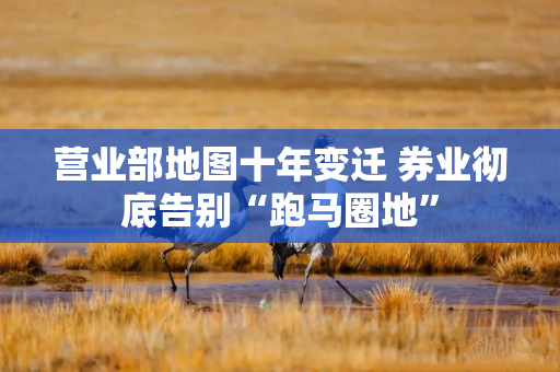 营业部地图十年变迁 券业彻底告别“跑马圈地”