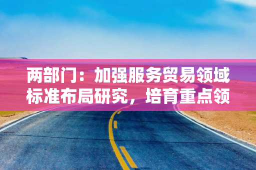 两部门：加强服务贸易领域标准布局研究，培育重点领域中国标准品牌