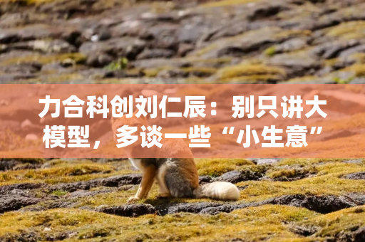 力合科创刘仁辰：别只讲大模型，多谈一些“小生意”