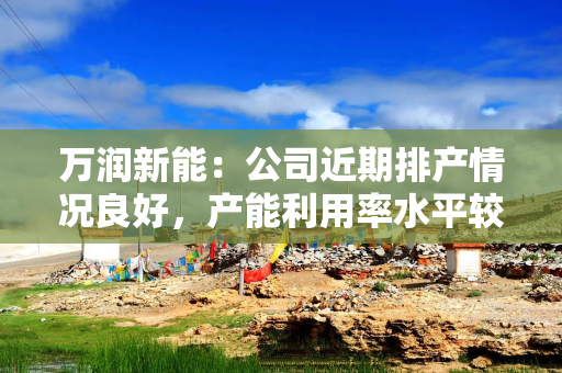 万润新能：公司近期排产情况良好，产能利用率水平较高