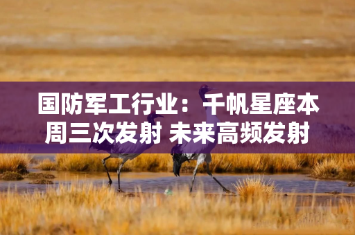 国防军工行业：千帆星座本周三次发射 未来高频发射有望常态化