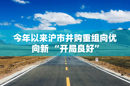 今年以来沪市并购重组向优向新 “开局良好”