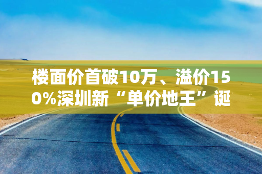 楼面价首破10万、溢价150%深圳新“单价地王”诞生