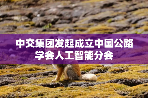 中交集团发起成立中国公路学会人工智能分会