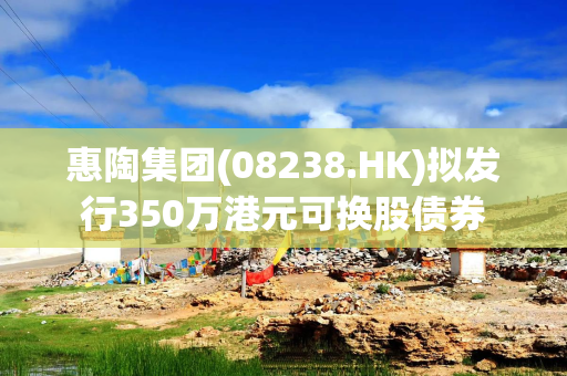 惠陶集团(08238.HK)拟发行350万港元可换股债券