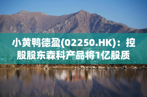 小黄鸭德盈(02250.HK)：控股股东森科产品将1亿股质押予Aurex Nordic Capital